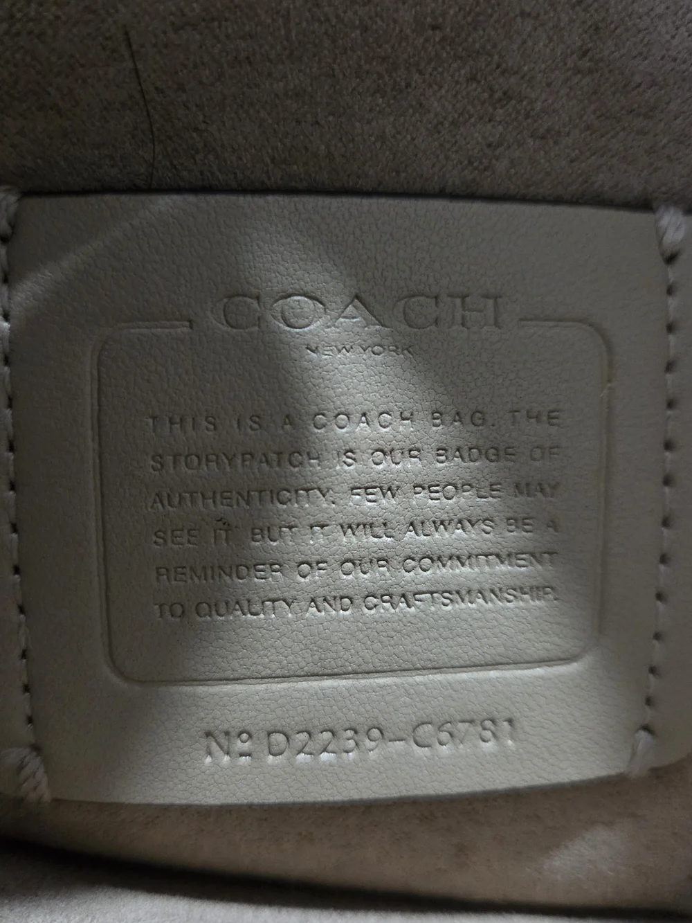 COACH Lucy Signature Canvas and White Leather Crossbody Bag